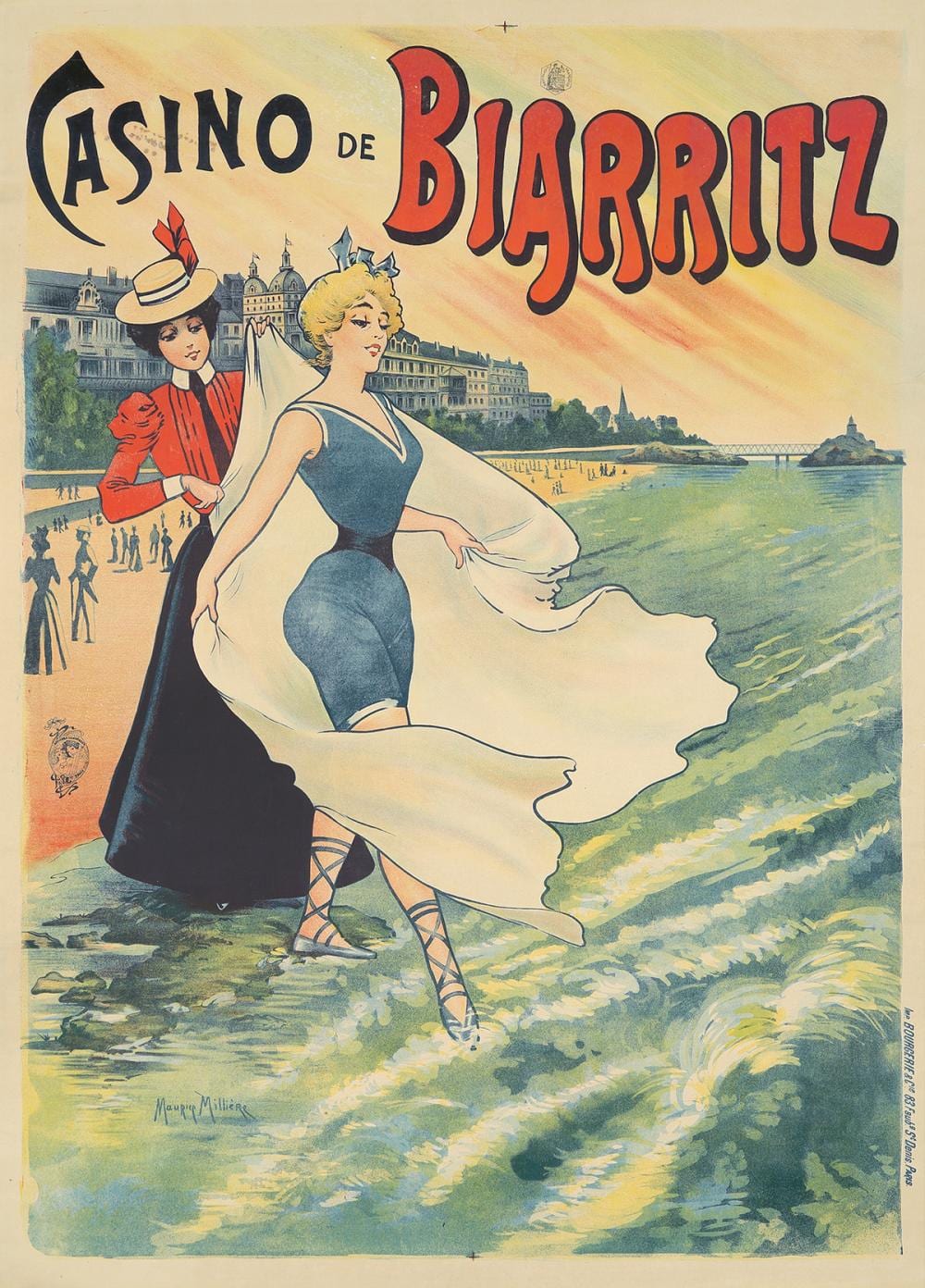casino de biarritz · Poster Auctions International Inc · 2021-03-14 Maurice Millière comparable auction result: casino de biarritz