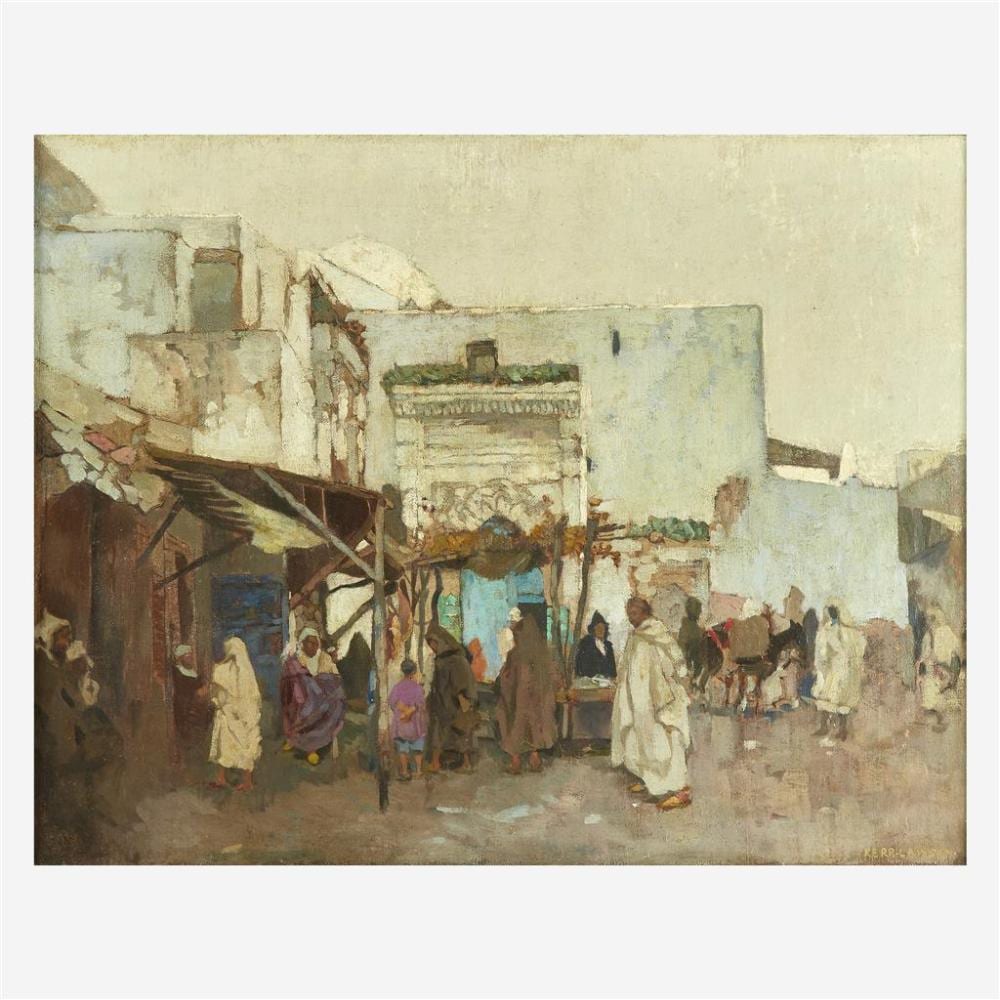James Kerr-Lawson comparable auction result: james kerr lawson scottish 1864 1939 a moorish market
