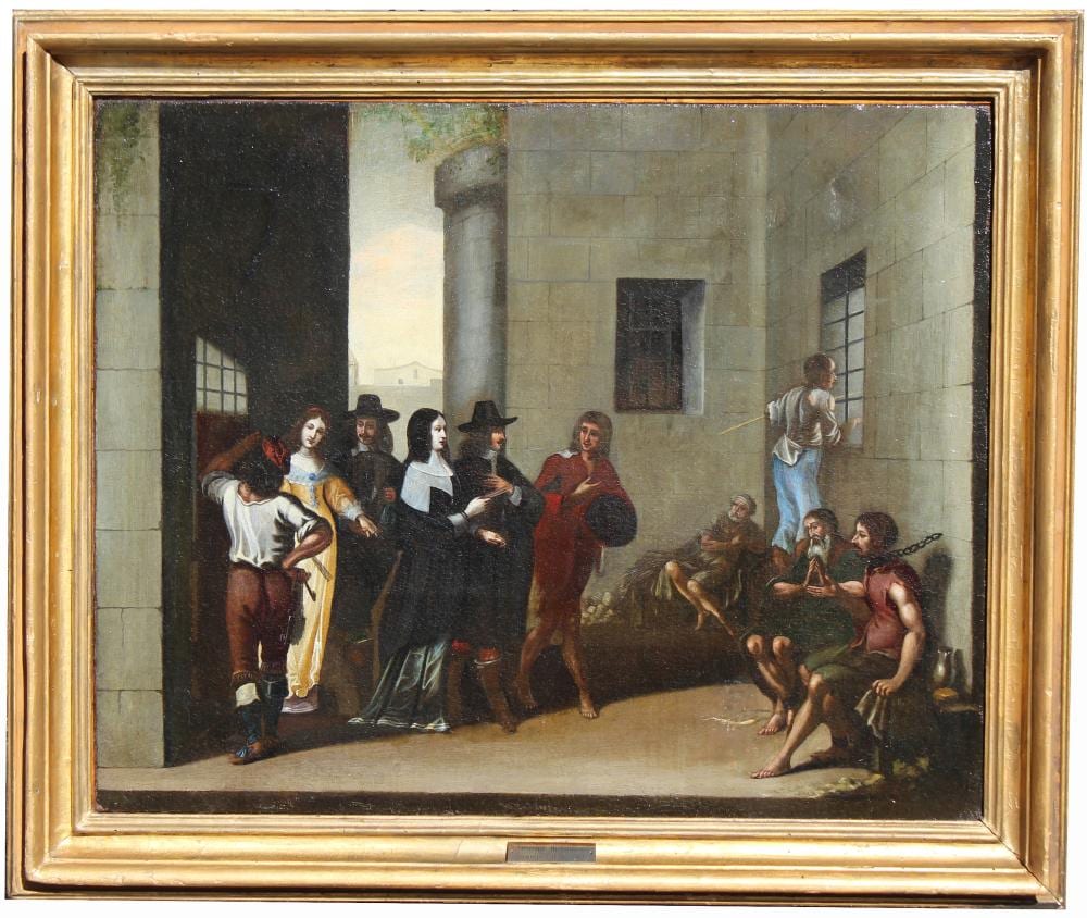 Hieronymus Janssens comparable auction result: hieronymus janssens flemish 1624 1693