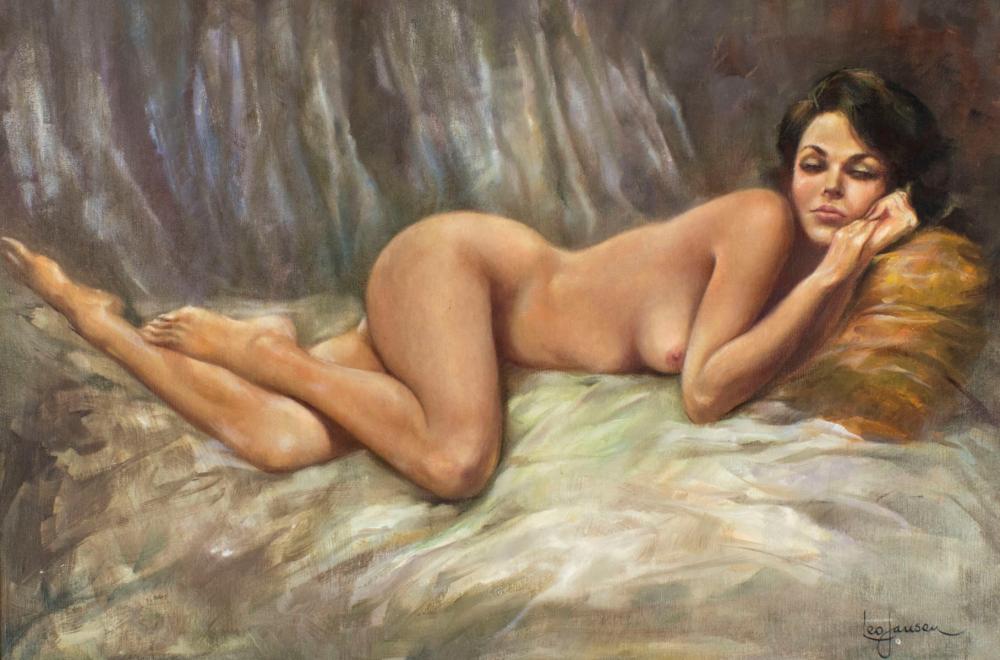 Leo Jansen (CA,NY,Dutch,1930-1980) oil painting sold by Broward Auction Gallery LLC, lot 19 — auction record photograph