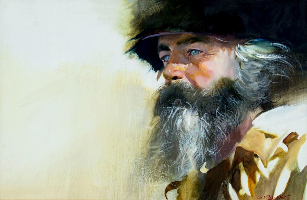 Guy Manning (PA,CA,1936-2017) acrylic painting sold by Broward Auction Gallery LLC, lot 433 — auction record photograph