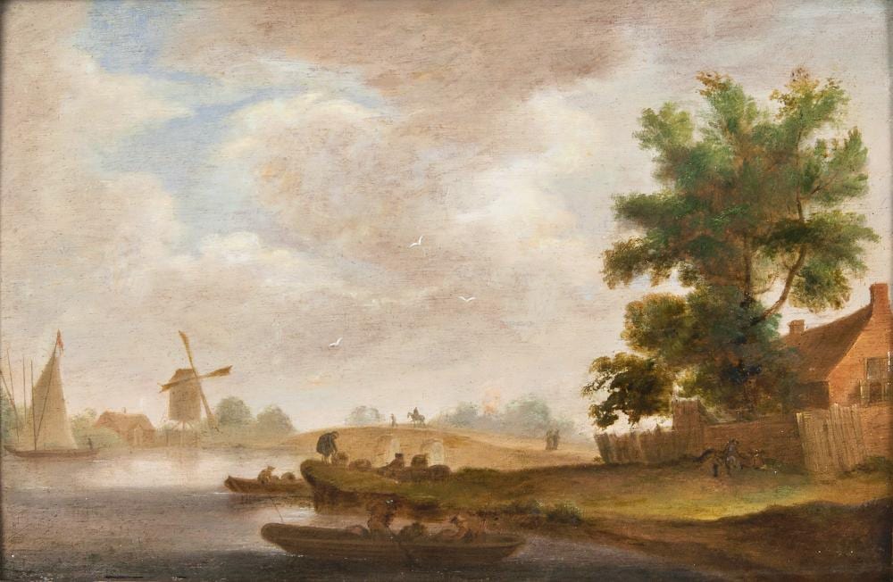 Pieter Jansz. van Asch comparable auction result: pieter jansz van asch delft 1603 delft 1678 attr river landscape