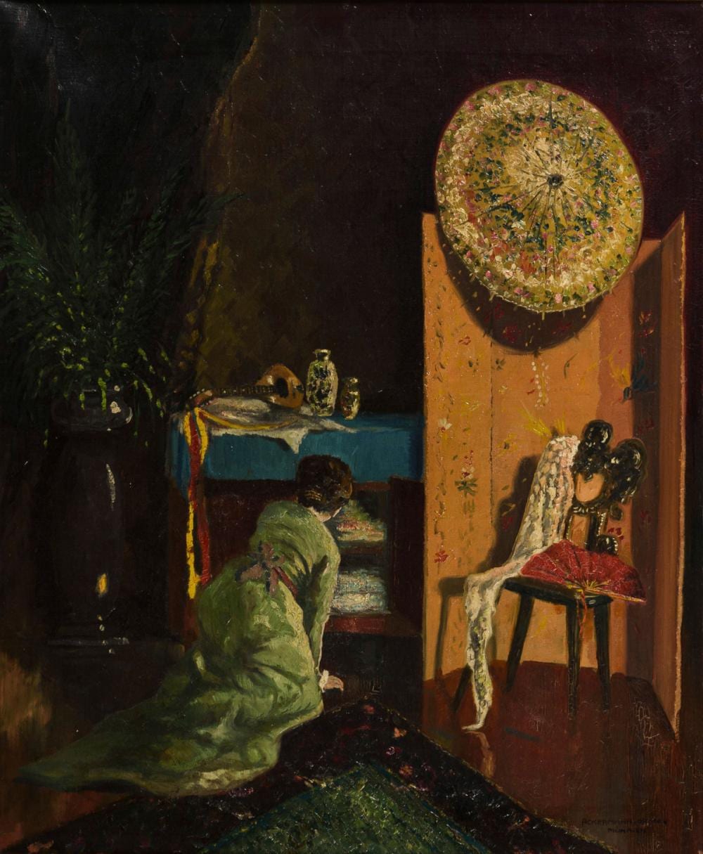 Otto Ackermann comparable auction result: geisha im zimmer