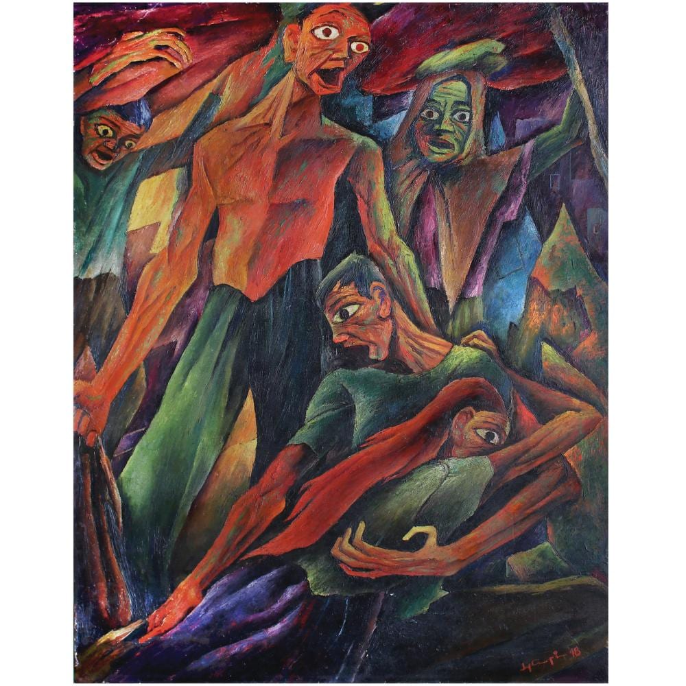 Cesar Legaspi comparable auction result: cesar legaspi 1917 1994 village on fire