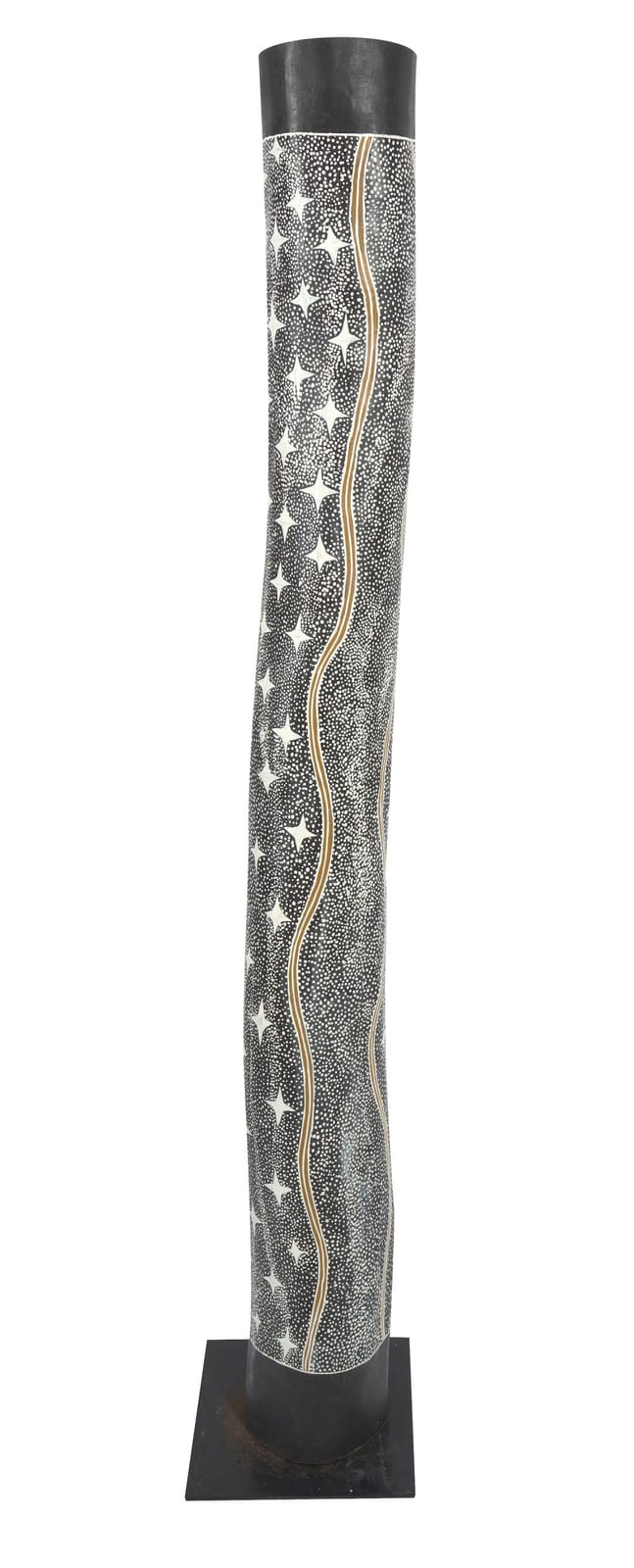 Naminapu Maymuru-White comparable auction result: naminapu maymuru white born 1952 manggalili language group milngiyawuy river milky way 2004 natural earth pigments on hollowed