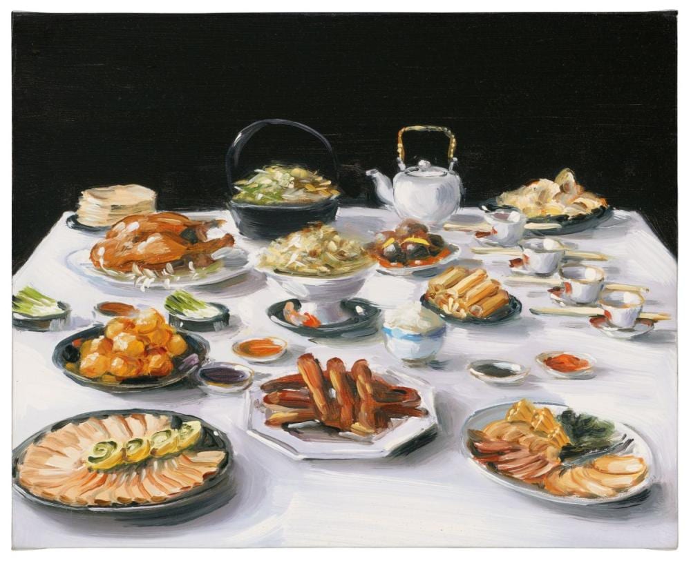 Lisa Milroy comparable auction result: lisa milroy b 1959 chinese banquetlisa milroy b 1959 chinese banqu