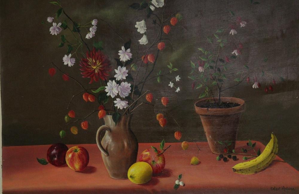 Robert Antoine comparable auction result: robert antoine still life with flowers