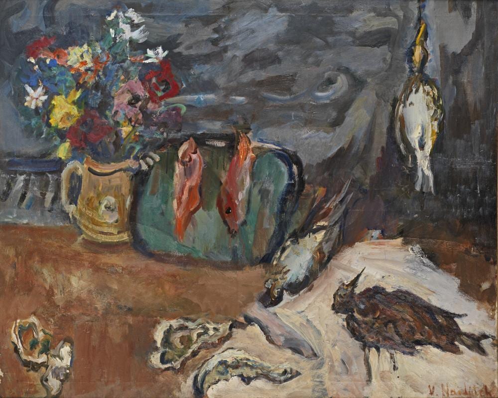 Vladimir Naiditch comparable auction result: vladimir naiditch russian 1903 1980 still life au gibier et au poisson
