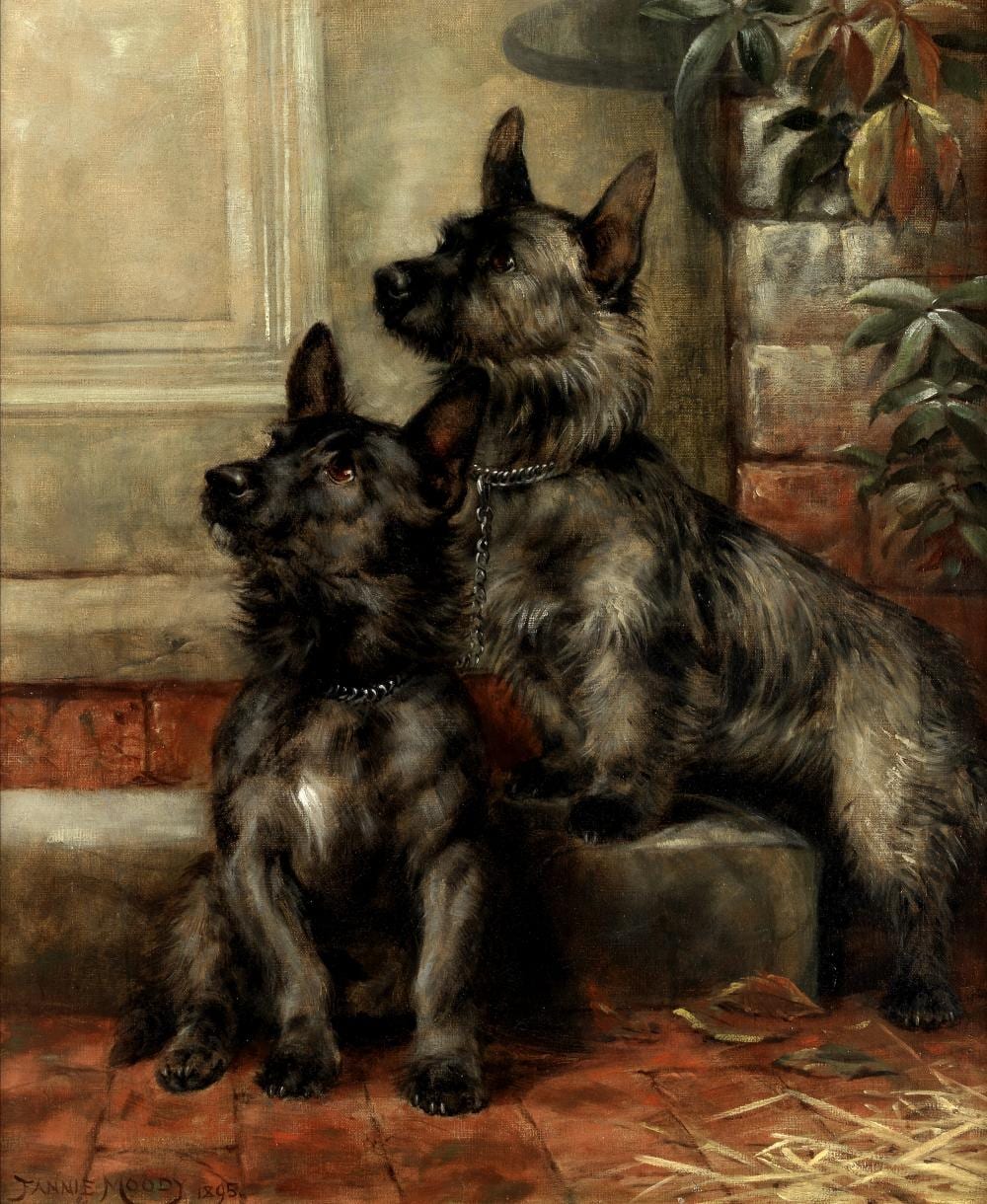 Fannie Moody comparable auction result: fannie moody british 1861 1948 scotties