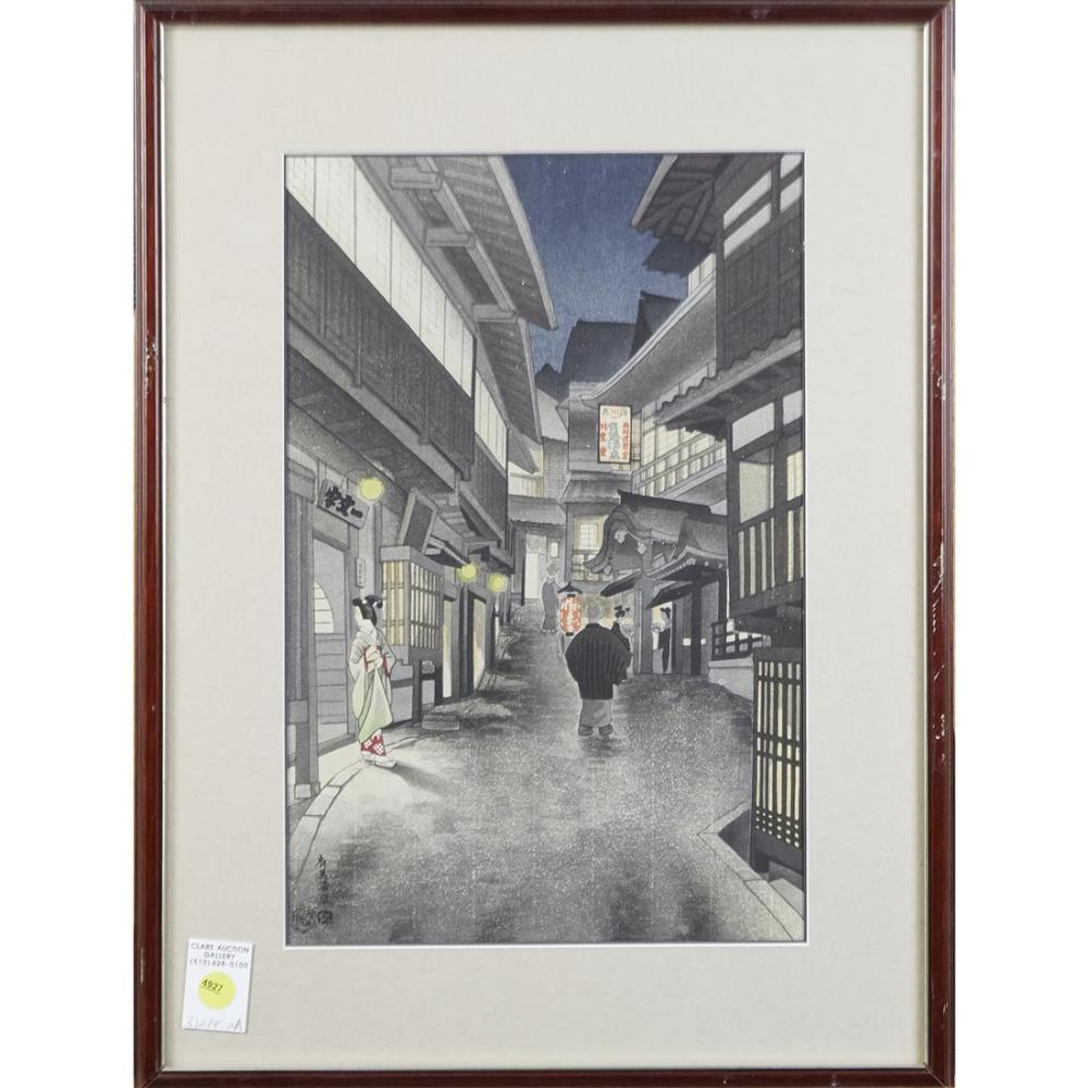 Nisaburo  Ito comparable auction result: ito nisaburo framed print arima hot spring