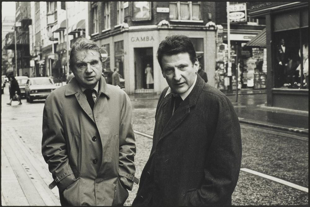 Harry Diamond comparable auction result: harry diamond british 1924 2009 francis bacon and lucian freud outside the french pub london