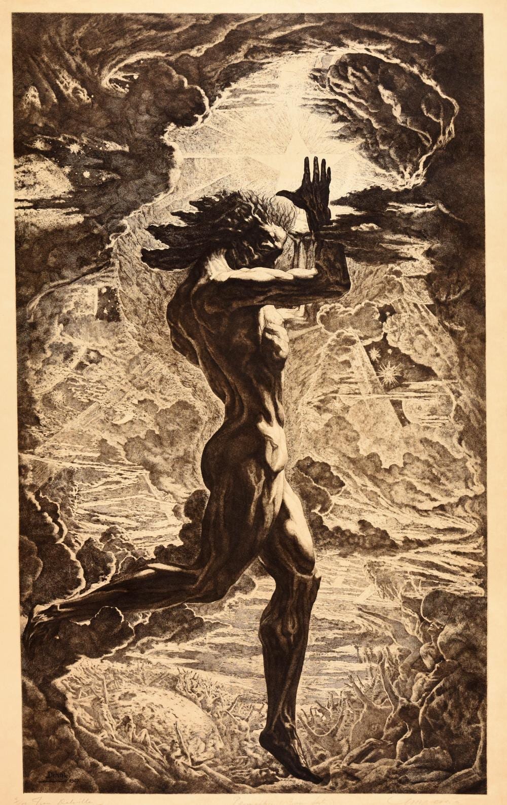 Jean Delville comparable auction result: prometheus