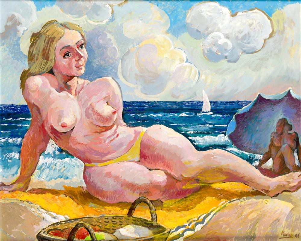 Isidro Lopez Murias comparable auction result: isidro lopez murias 1939 on the beach