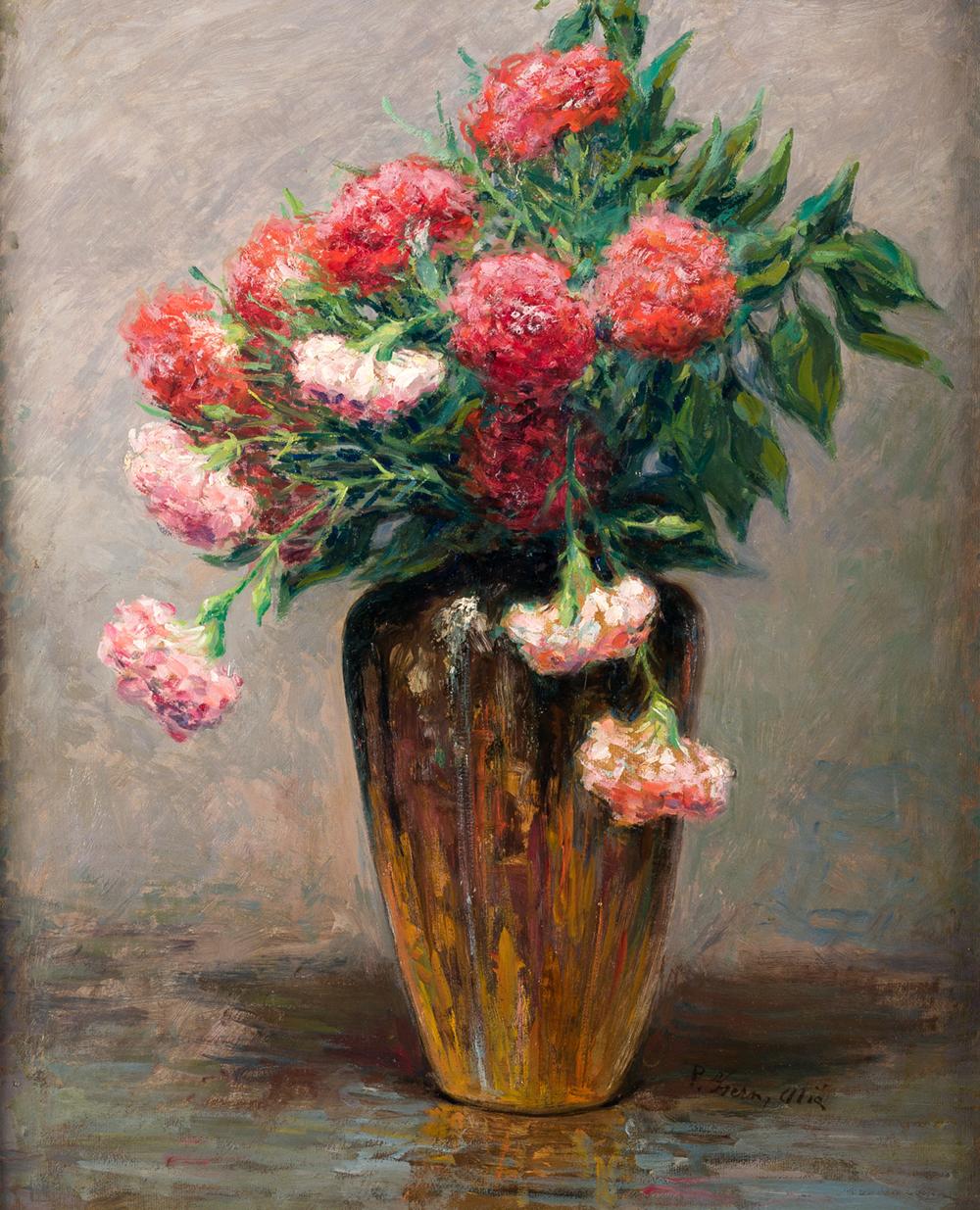 Pedro Isern Alie comparable auction result: pedro isern alie 1876 1946 bouquet of flowers