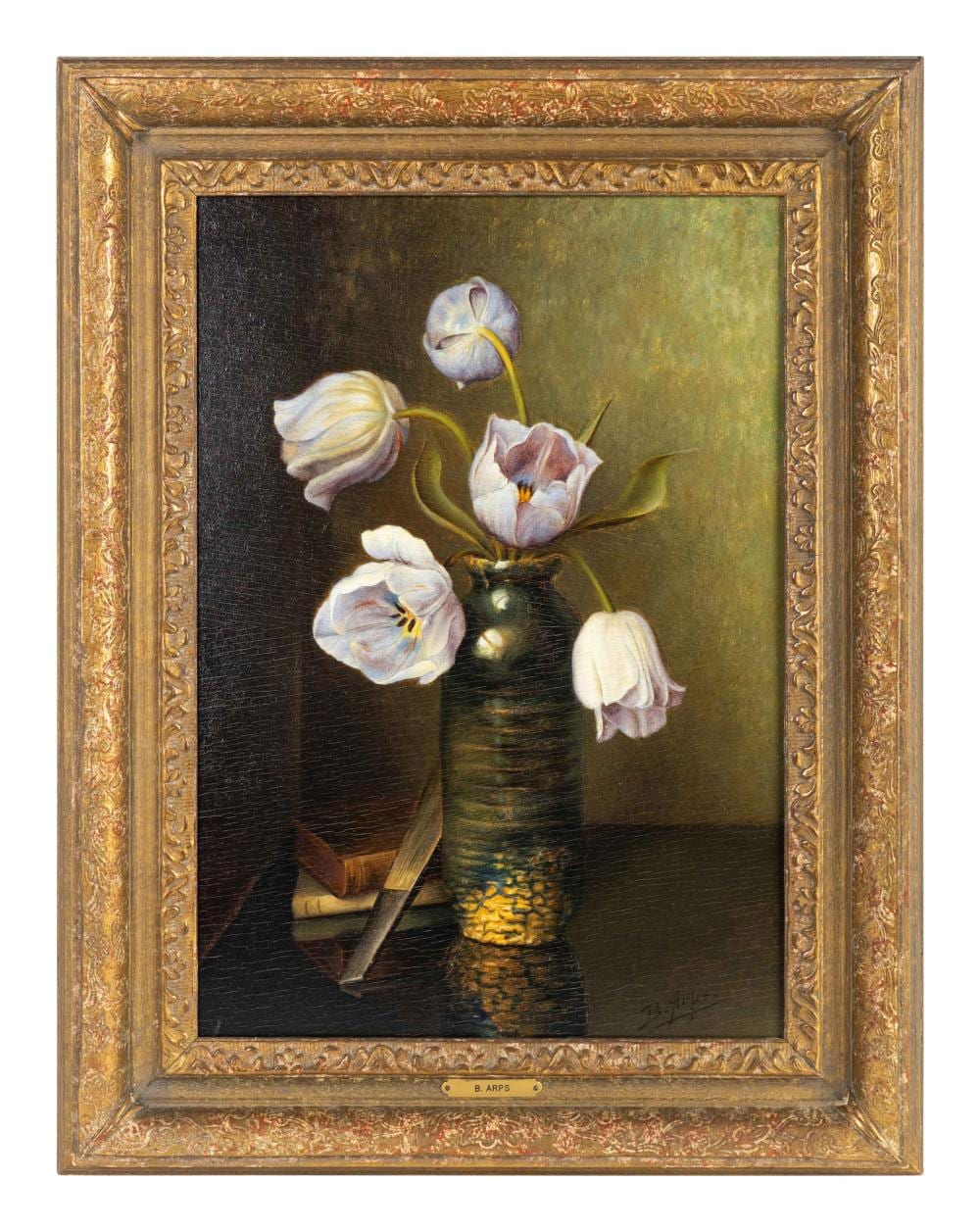 Bernardus Arps comparable auction result: bernardus arps dutch 1865 1938 still life with lavender tulips