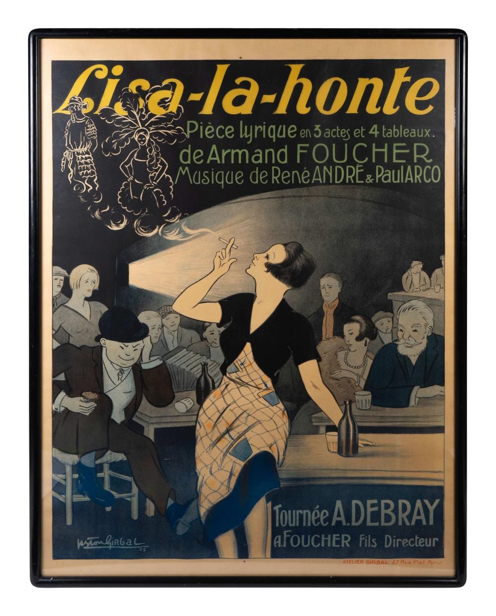 Gaston Girbal comparable auction result: gaston girbal french 1888 c 1978 lisa la honte 1925