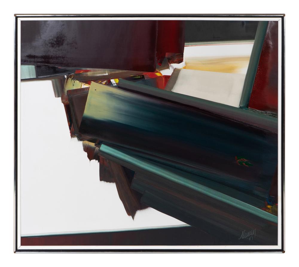 Don Clausen comparable auction result: don clausen american b 1930 mostraude and obredon two paintings 1981