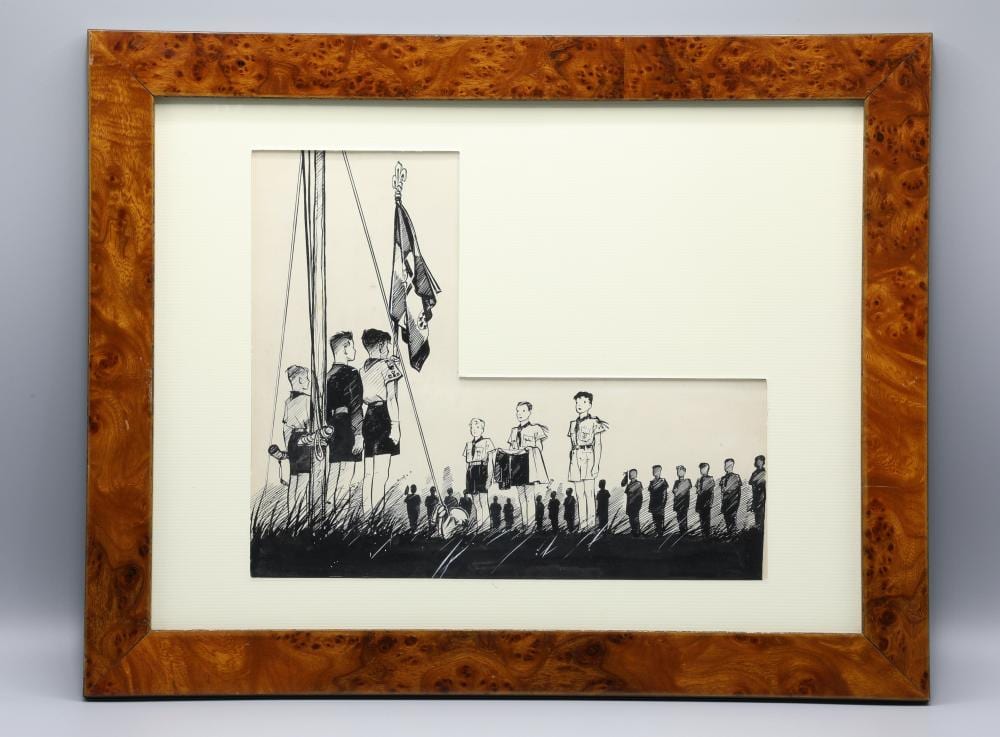 Pierre Joubert comparable auction result: pierre joubert eng 1910 2002 the salute to the flag