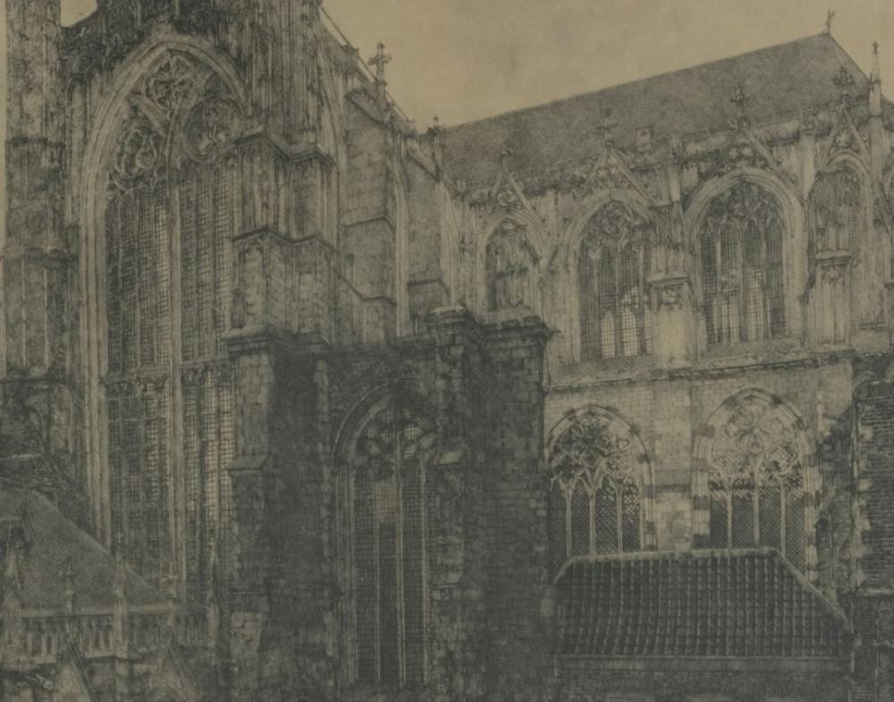Willem van Leusden comparable auction result: willem van leusden utrecht 1886 1976 view of the dom utrecht seen from the south east