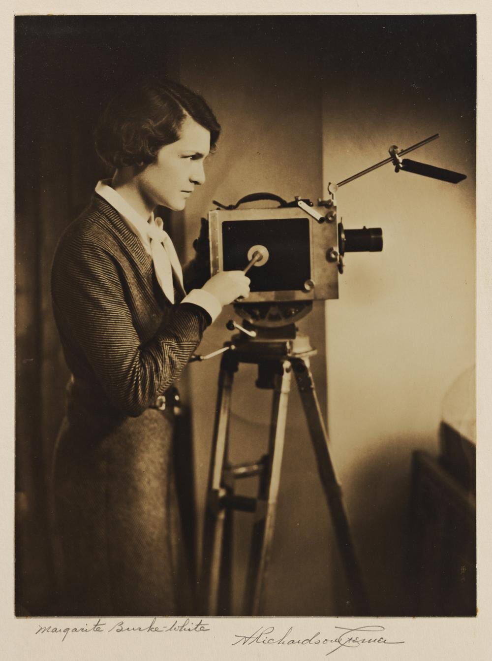 H. Richardson Cremer comparable auction result: h richardson cremer active 1920s 40s margaret bourke white with camera