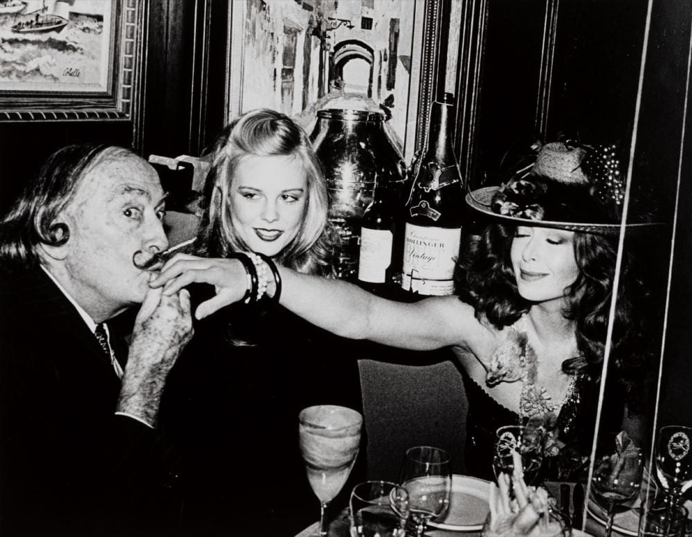 Roxanne Lowit comparable auction result: roxanne lowit 1965 salvador dal janet daly and the recipient of a kiss nyc 1979