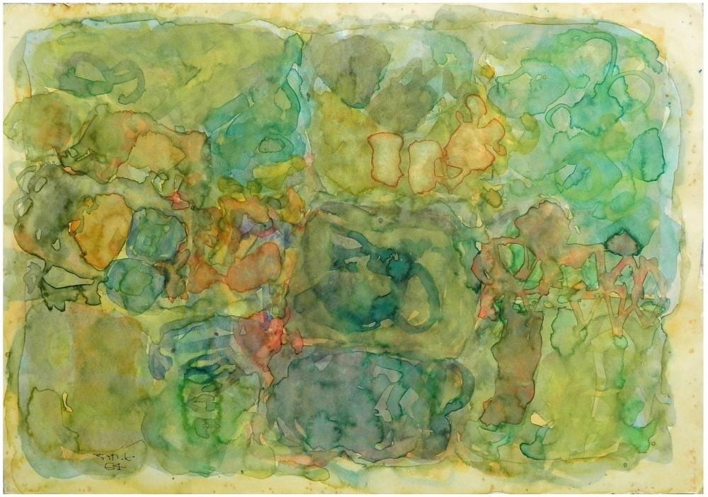Abraham Hadad comparable auction result: abraham hadad french israeli b baghdad 1937