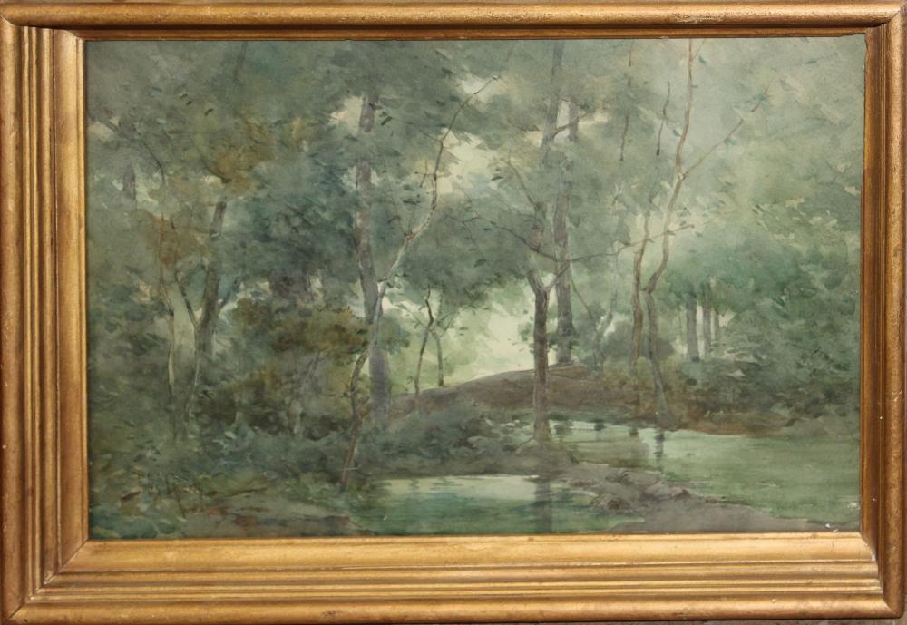 Jules Guérin comparable auction result: jules guerin fr 1866 1946 forest landscape