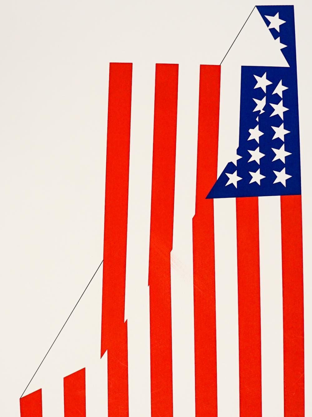 Jim Jacobs comparable auction result: jim jacobs serigraph american flag