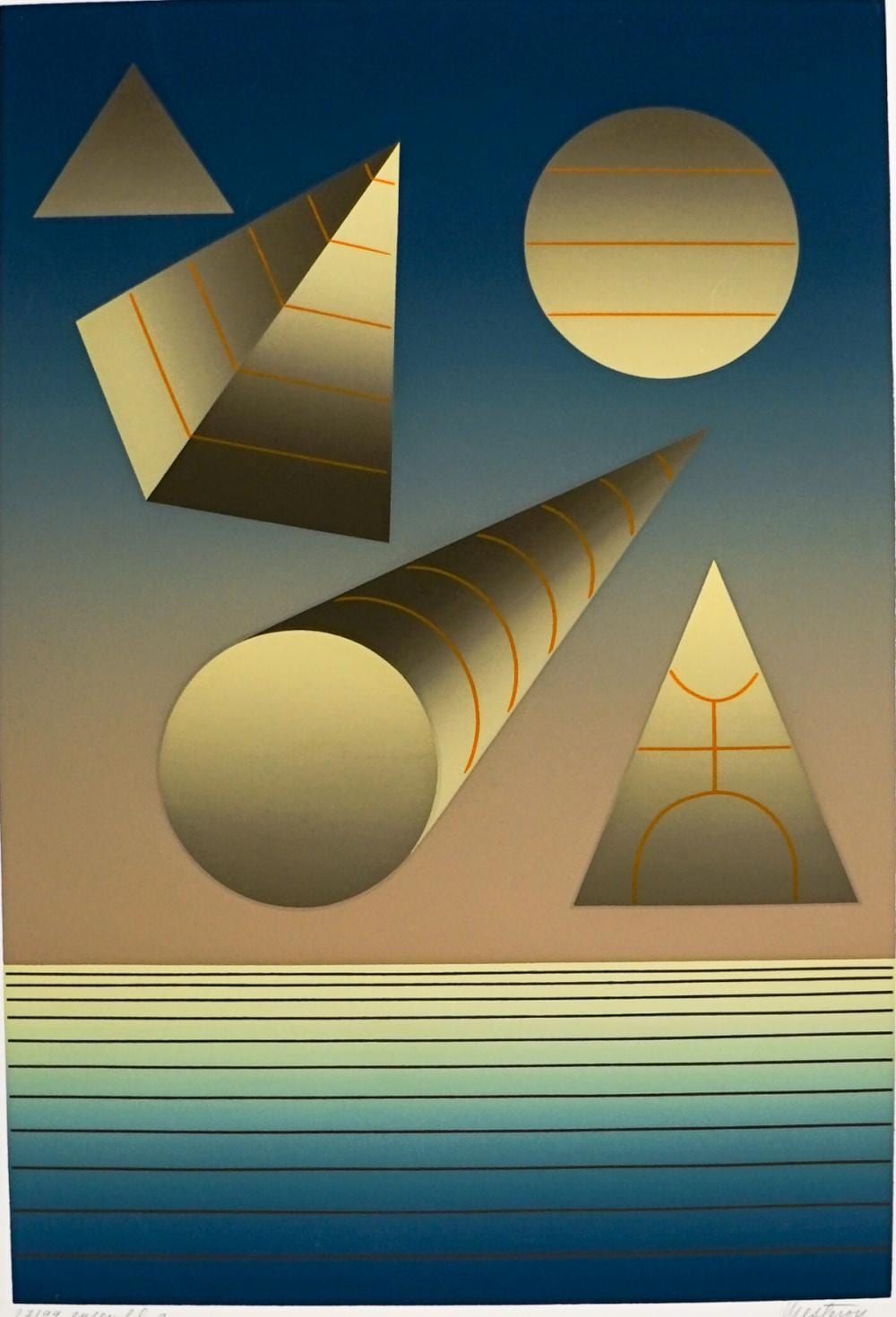 Maria Mesterou comparable auction result: maria mesterou serigraph 27 99 abstract