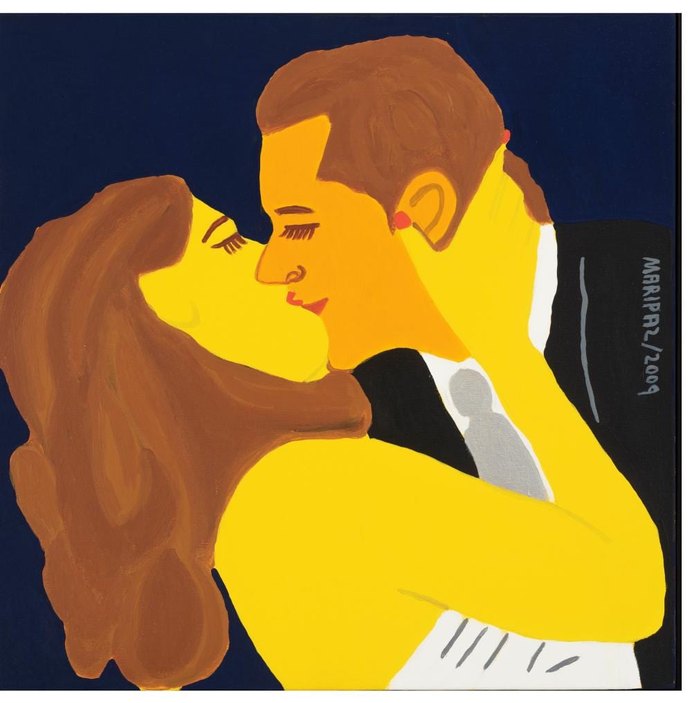 Maripaz Jaramillo (1948) Bailando por un sueño, 2009 Acrílico sobre lienzo Medidas: 50 x 50 cm comparable sale