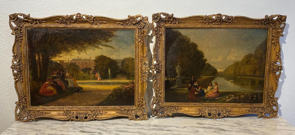 A Pair Of Paintings By James D. Wingfield R A sold by J. Garrett Auctioneers, lot 192 — auction record photograph