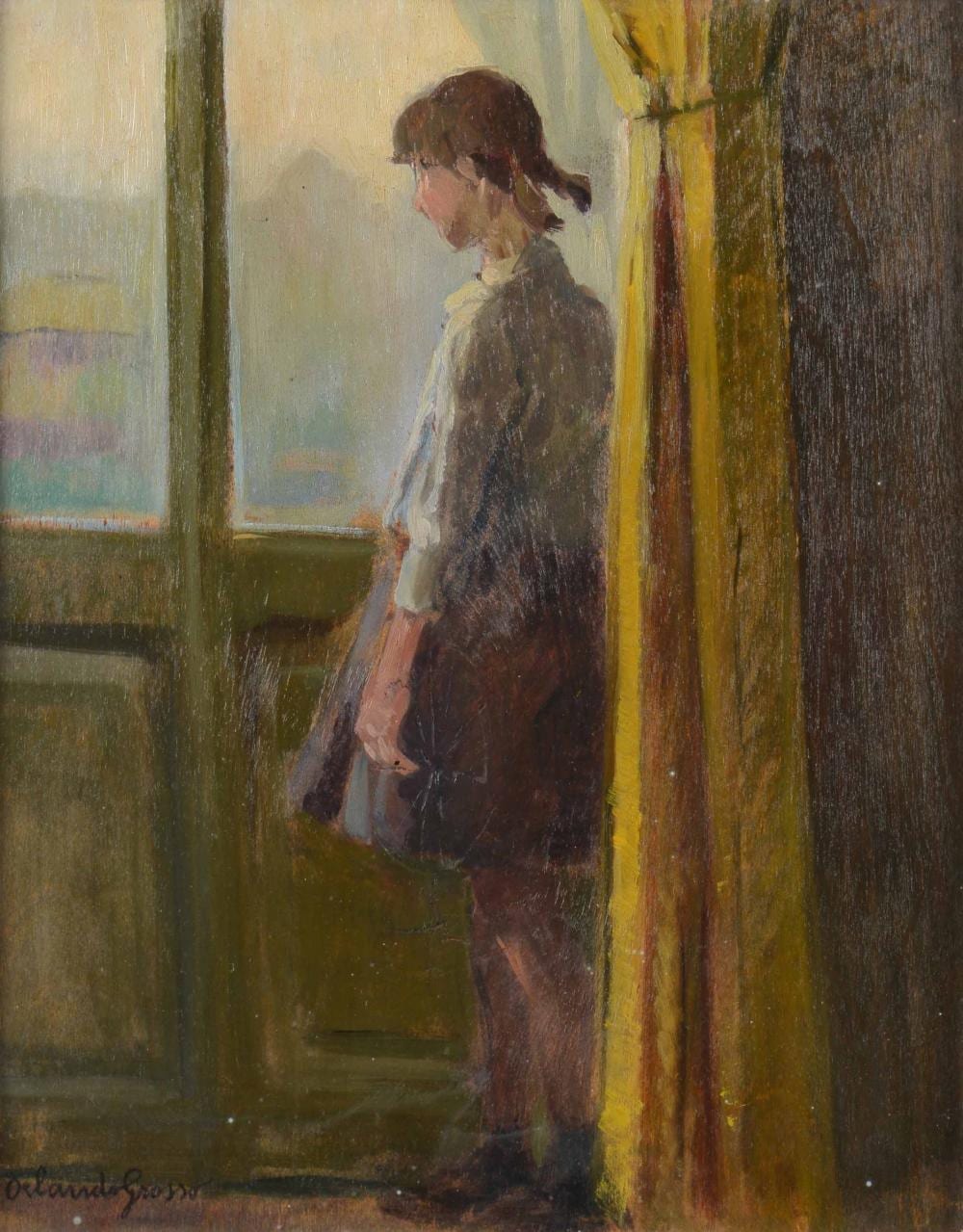 Orlando Grosso comparable auction result: orlando grosso 1882 1968 l attesa