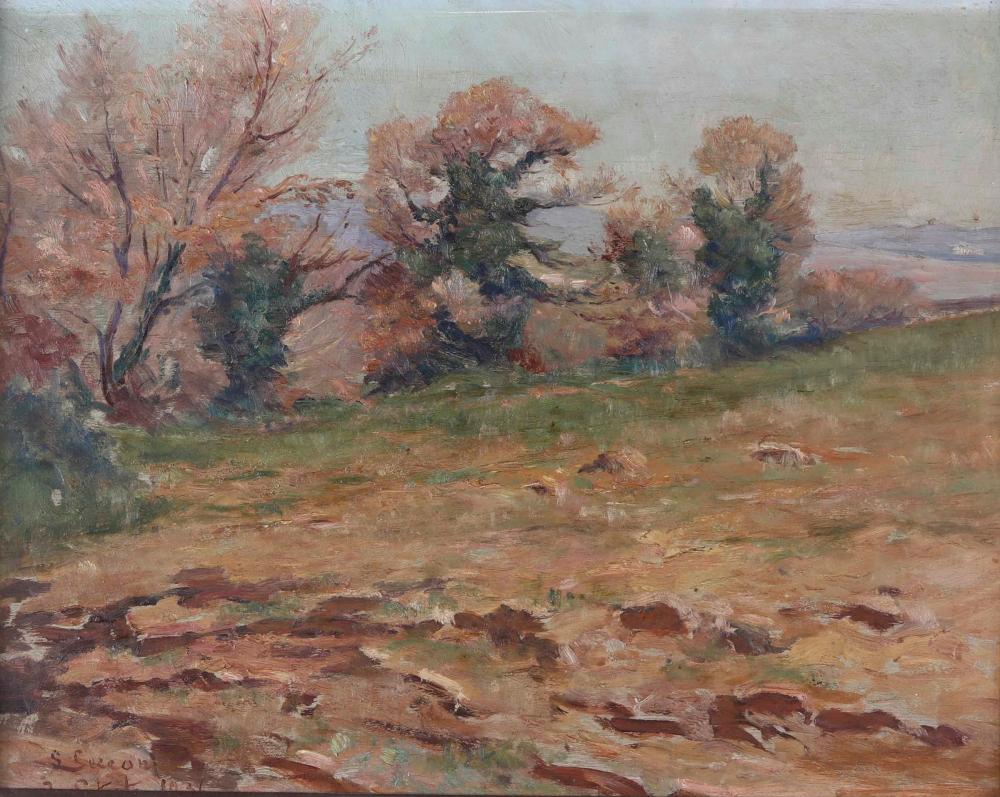 Lorenzo Cecconi comparable auction result: lorenzo cecconi 1863 1947 coppia di paesaggi