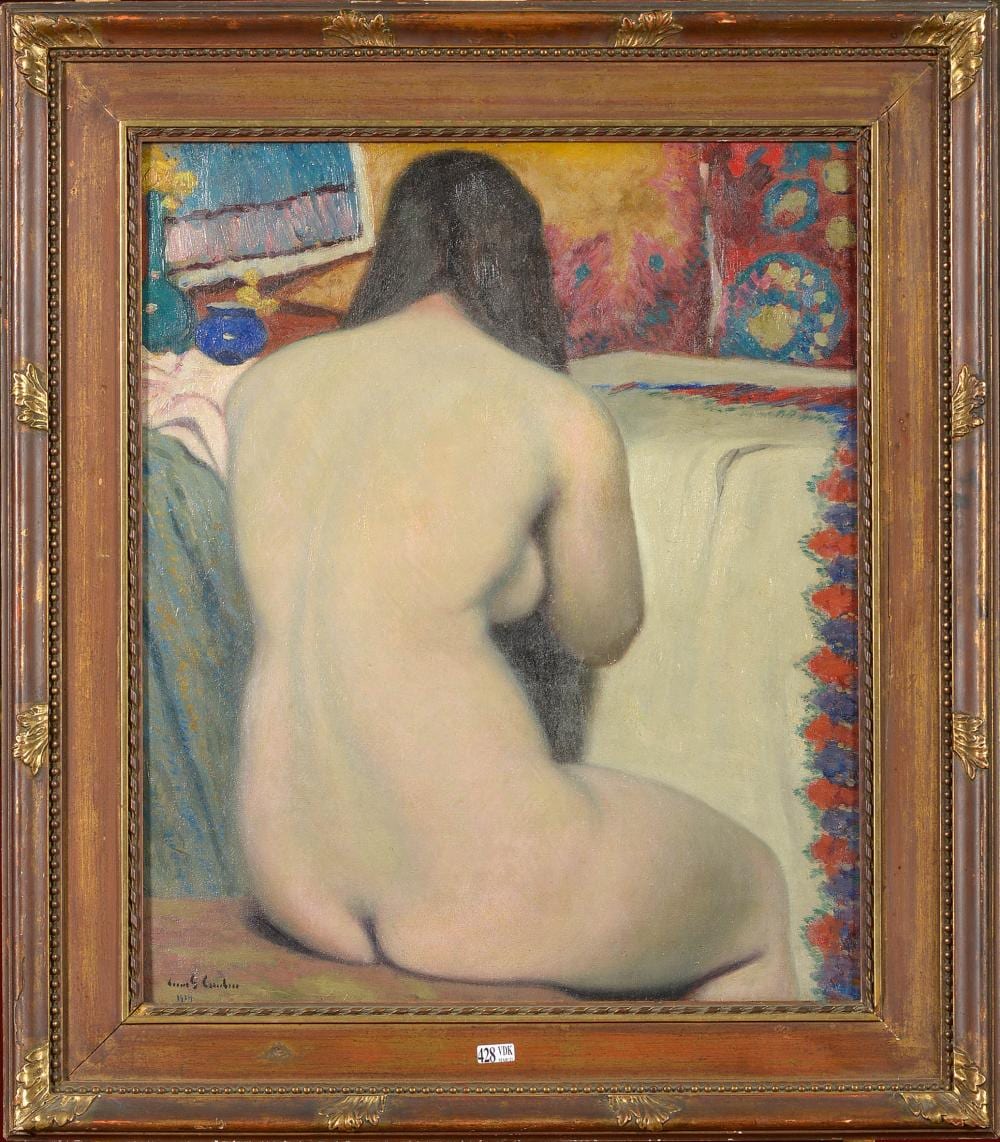 Louis Gustave Cambier comparable auction result: tableaux