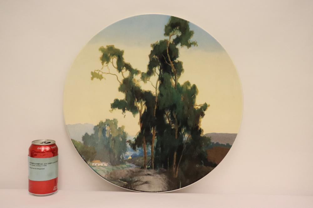 Marion Wachtel comparable auction result: large porcelain plate designed by marion wachtel