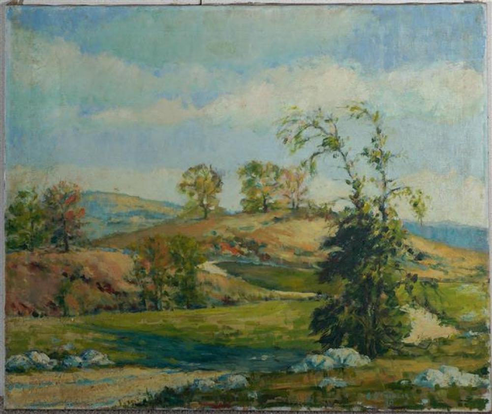 Gershon Camassar comparable auction result: gershon camassar american 1908 1995 early autumn landscape unframed oil on canvas 25 x 30 inches