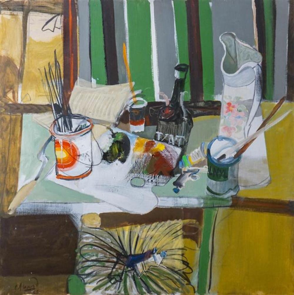 Carlos Alonso comparable auction result: carlos alonso argentine b 1929 the artist s studio