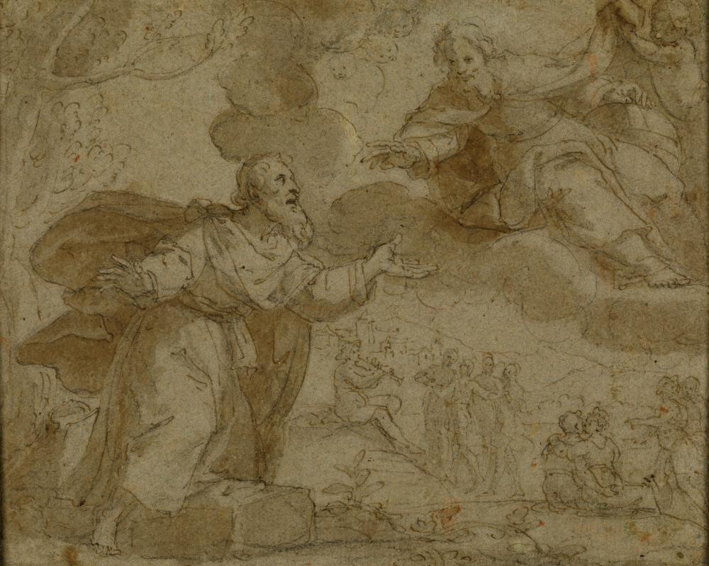 Bernardo Castello comparable auction result: bernardo castello genova 1557 1629 apparizione di dio ad abramo alle querce di mamre