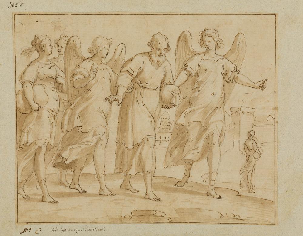 Bernardo Castello comparable auction result: bernardo castello genova 1557 1629 loth e le figlie