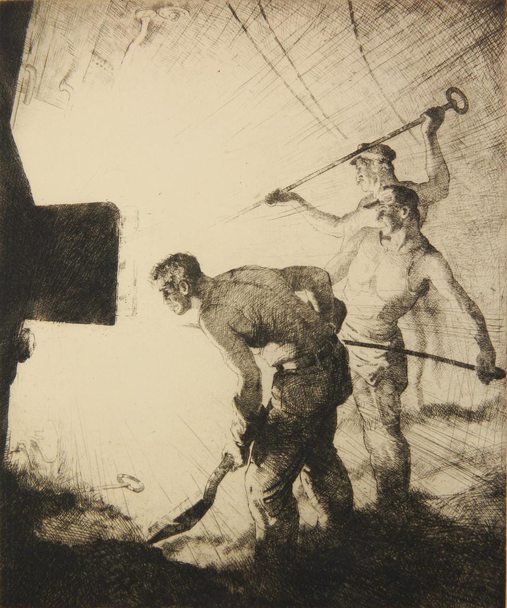 James (1941) Allen comparable auction result: james allen etching