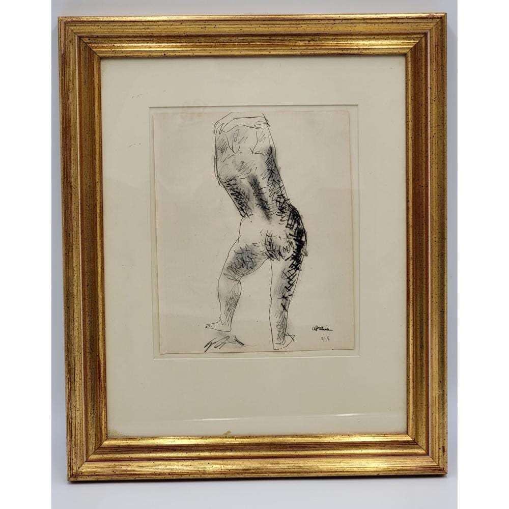 Abbott Lawrence Pattison comparable auction result: abbott lawrence pattison 1916 1999 nude drawing