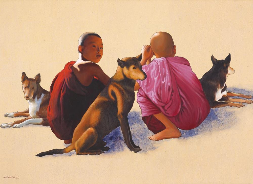 Min Wae Aung comparable auction result: min wae aung b myanmar 1960 untitled 2002