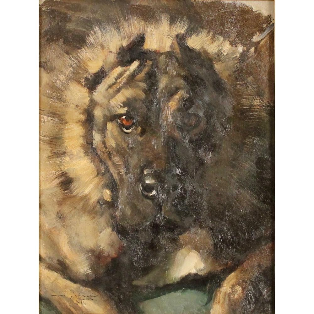 Marino Lenci comparable auction result: marino lenci 1874 1939 testa di cane dog s head