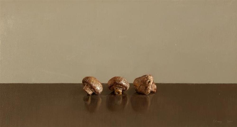 Comhghall Casey comparable auction result: comhghall casey b 1976 three mushrooms 2001