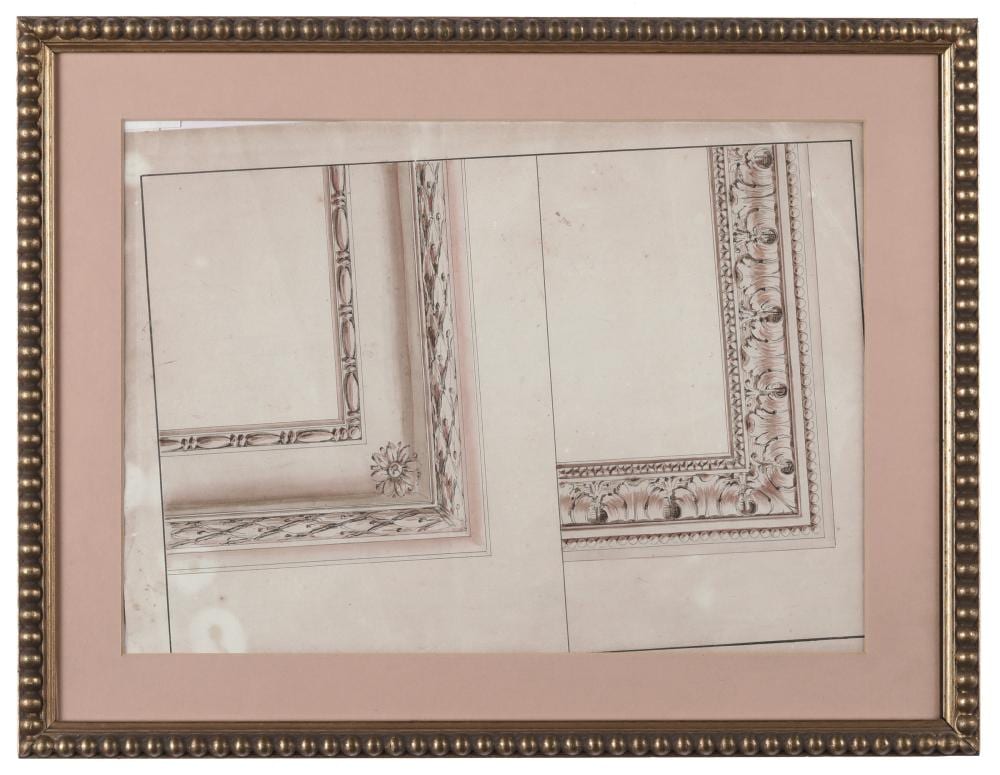 Giuseppe Valadier comparable auction result: giuseppe valadier roma 1762 1839 studi di cornice