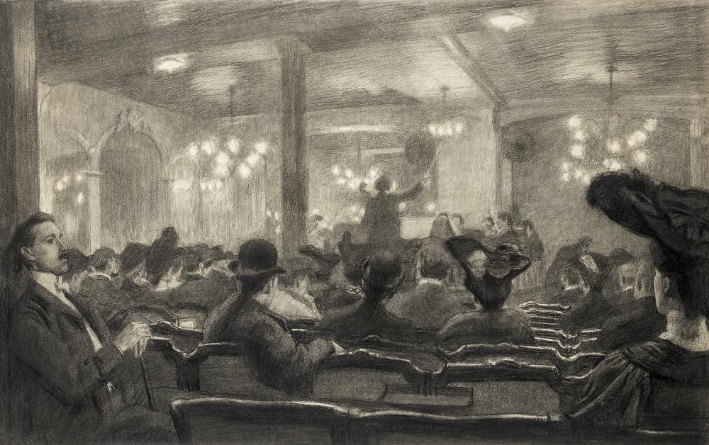 Georges Leroux comparable auction result: georges paul leroux french 1877 1957 concert rouge 1905
