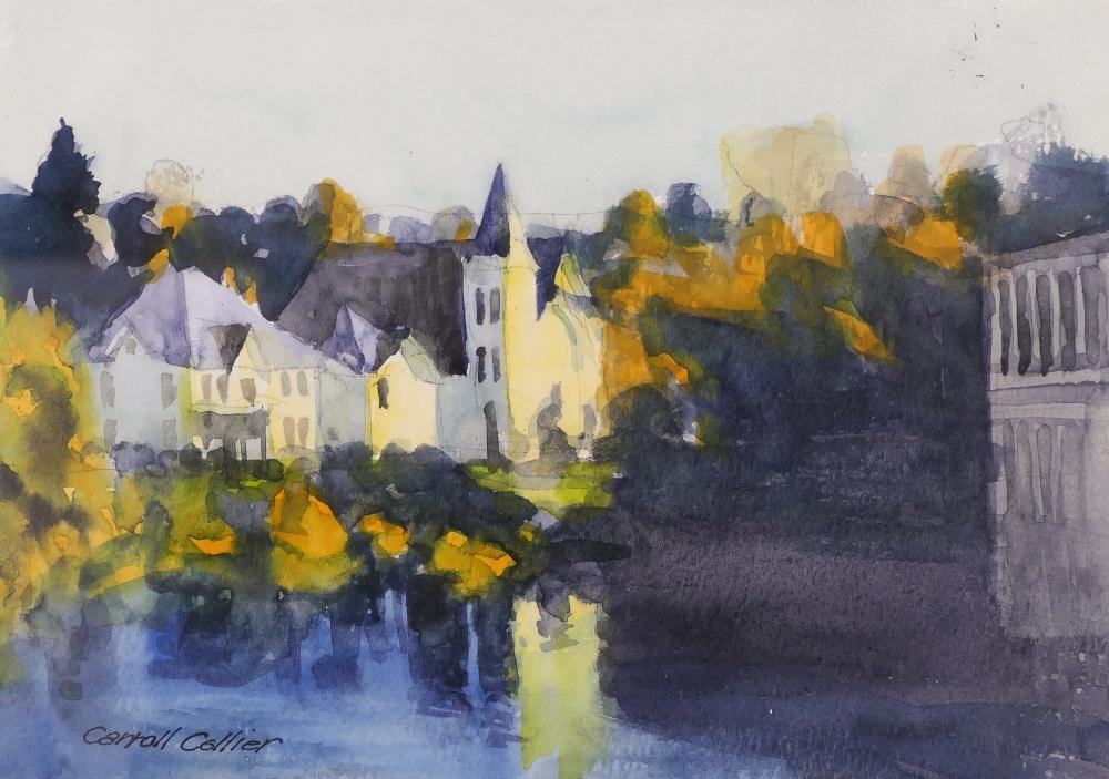carroll collier summer landscape watercolor · MBA Seattle Auction LLC · 2021-03-18 Carroll Collier comparable auction result: carroll collier summer landscape watercolor