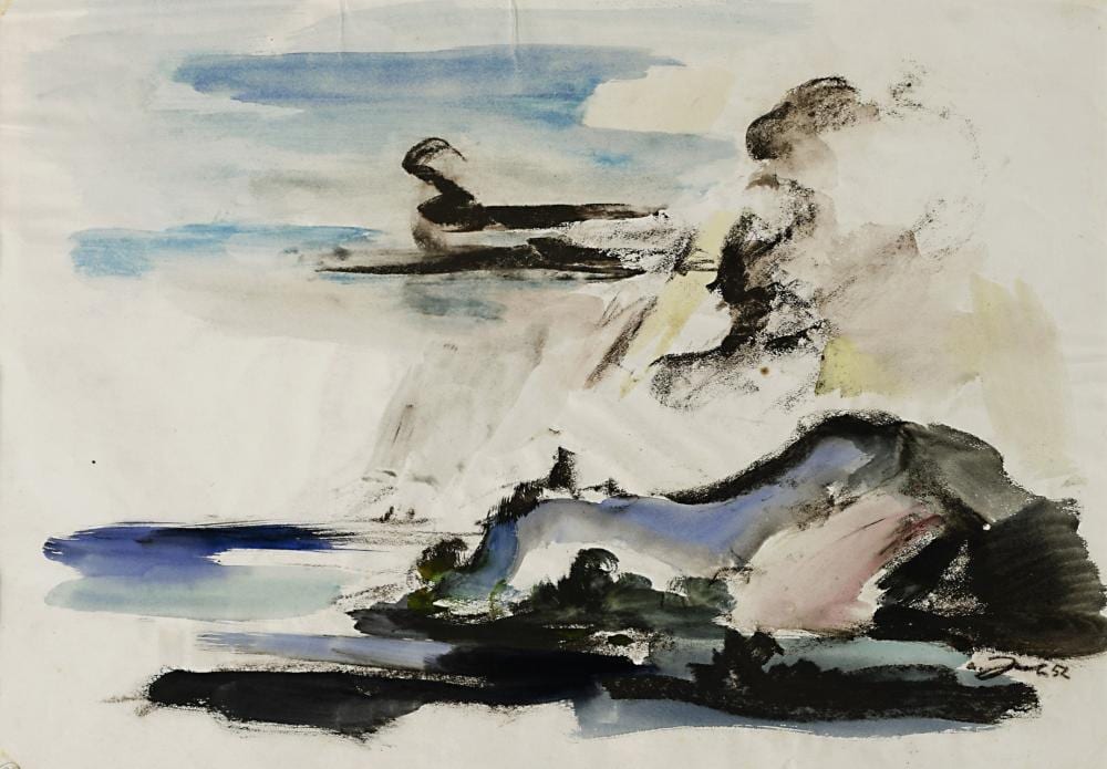 k stenlandschaft · Scheublein Art & Auktionen · 2021-03-19 Walter Jacob comparable auction result: k stenlandschaft
