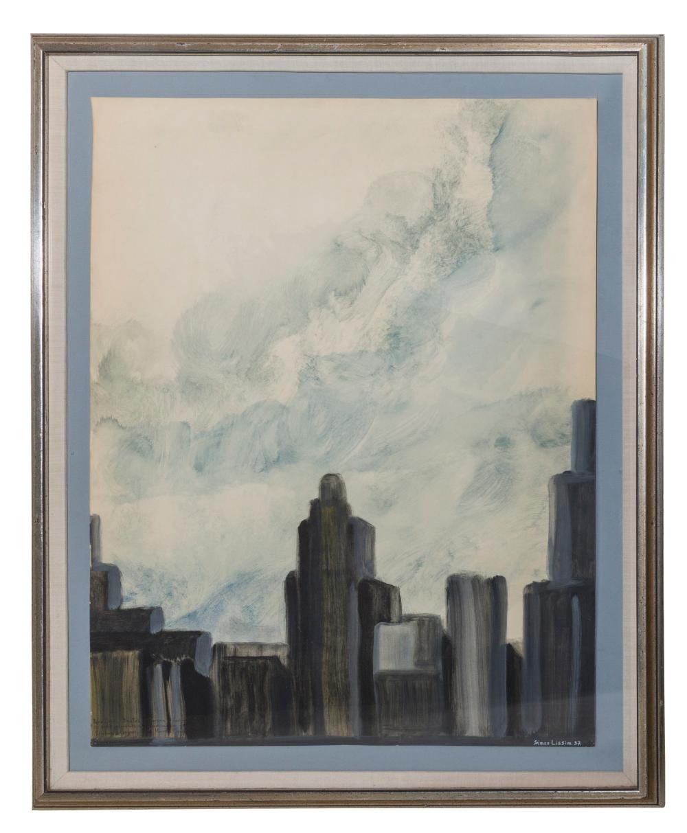 Simon Lissim comparable auction result: simon lissim 1900 1981 mixed media ny fla england