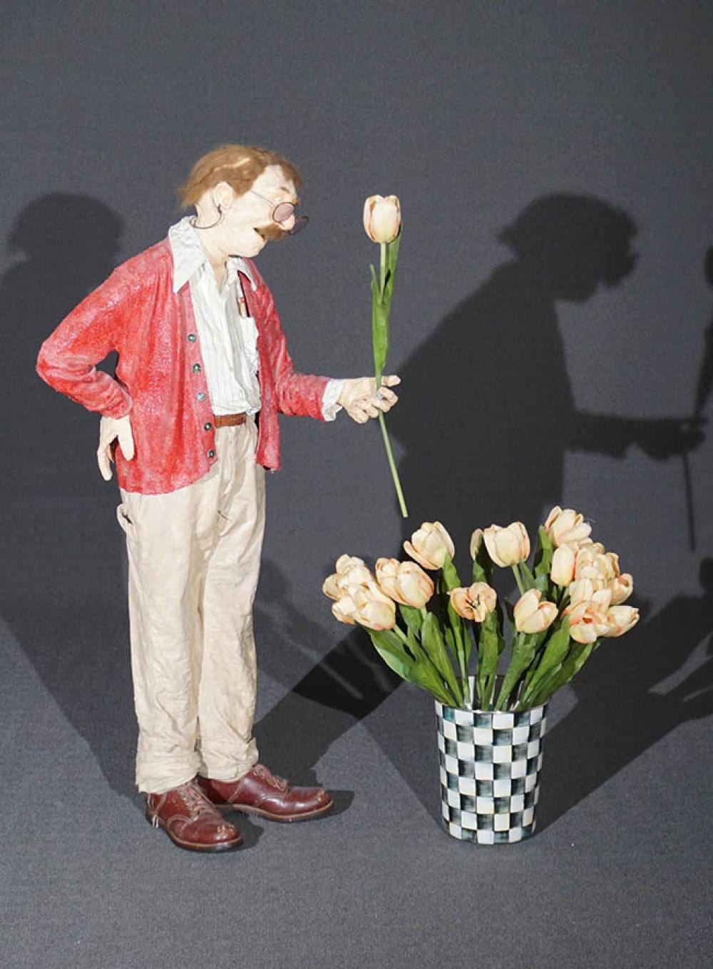 kay ritter american b 1950 tulip vendor painted papier mache and mixed media sculpture · Weschler's · 2021-03-09 Kay Ritter comparable auction result: kay ritter american b 1950 tulip vendor painted papier mache and mixed media sculpture